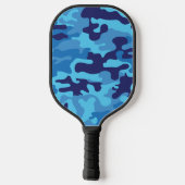 Blue Camouflage Pickleball Paddle (Achterkant)