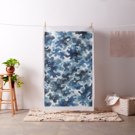 Blue Camouflage Stof (Voorbeeld)