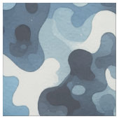 Blue Camouflage Stof (Swatch)