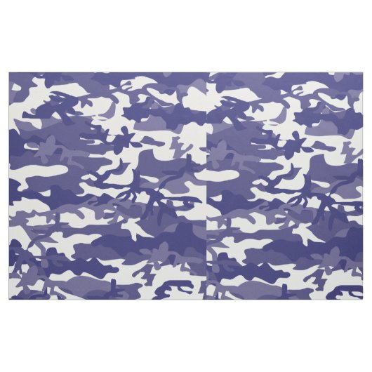 Blue Camouflage Stof (Fat Quarter)