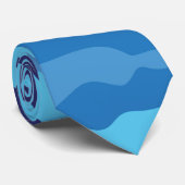 Blue Camouflage Stropdas (Opgerold)