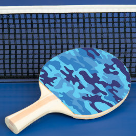 Blue Camouflage Tafeltennisbatje