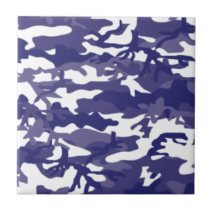 Blue Camouflage Tegeltje