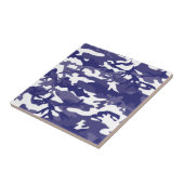 Blue Camouflage Tegeltje (Zijkant)