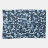 Blue Camouflage Theedoek (Horizontaal)