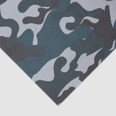 Blue Camouflage Tissuepapier (Detail)