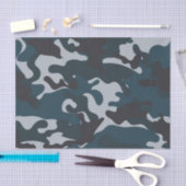 Blue Camouflage Tissuepapier (Craft)