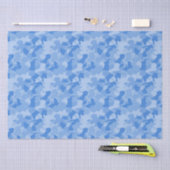 Blue Camouflage Tissuepapier (Craft)