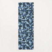 Blue Camouflage Yogamat (Voorkant)