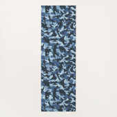 Blue Camouflage Yogamat (Achterkant)