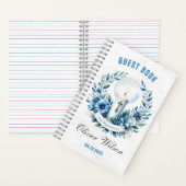 Blue Candle Eerste Holly Communion Gastenboek Notitieboek (Binnen)
