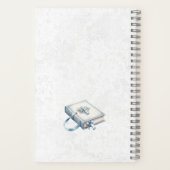 Blue Candle Eerste Holly Communion Gastenboek Notitieboek (Achterkant)