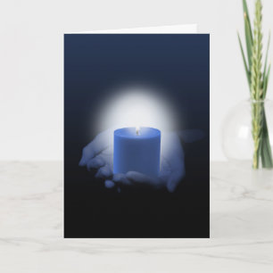 Blue Candle Magic Get Well Kaart