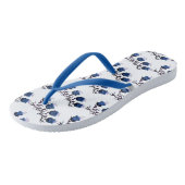 Blue Canterbury Bells Adult Teenslippers Slim Stra (Schuin)