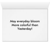 Blue Canterbury Bells on Vine Flowers Get Well (Binenzijde Horizontaal (Onderkant))