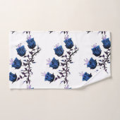 Blue Canterbury Bells op vine Flowers Hand Towel Handdoek (Handdoek)