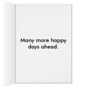 Blue Canterbury Bells Vine Flowers Sympathy Card (Binnen (Rechts))