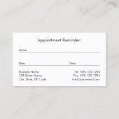 Blue Canvas Golden Lijst, Psycholoog PSI Symbool Afsprakenkaartje (Achterkant)