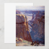 “Blue Canyon” door Edgar Payne Bedankkaart (Voorkant / Achterkant)