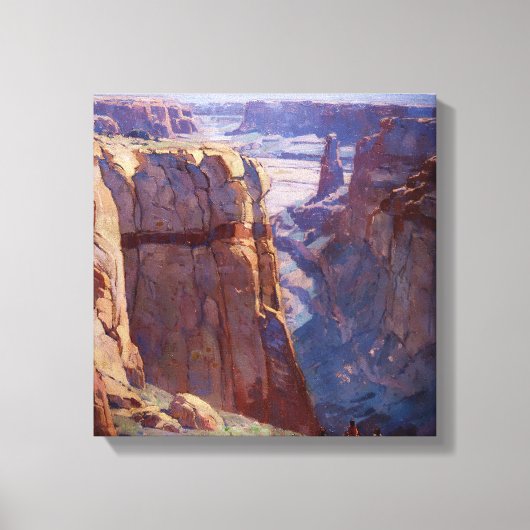 “Blue Canyon” door Edgar Payne Canvas Afdruk (Voorkant)