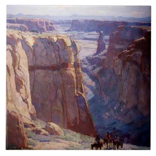“Blue Canyon” door Edgar Payne Tegeltje (Voorkant)
