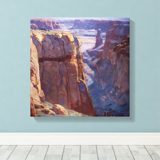 “Blue Canyon” van Edgar Payne Canvas Afdruk (Insitu (Houten vloer))