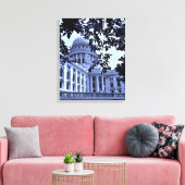 Blue Capitol Canvas Afdruk (Insitu (Woonkamer))
