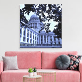 Blue Capitol Canvas Afdruk (Insitu (Woonkamer))