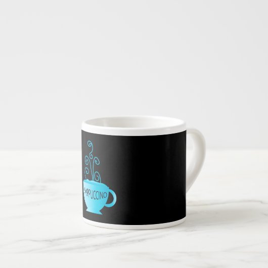 Blue Cappuccino Delight Espresso Kop (Voorkant rechts)