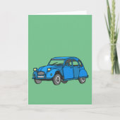 Blue Car (2CV) Kaart (Voorkant)