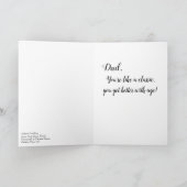  Blue Car - Happy Vaderdag Kaart (Binnen)