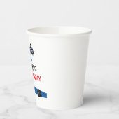 Blue Car Racing Party paper cups Papieren Bekers (Links)