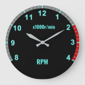 Blue Car Tachometer Klok Auto Mechanische Garage (Voorkant)