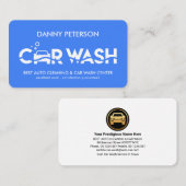 Blue Car Wash Water Wave Layer Visitekaartje (Voorkant / Achterkant)