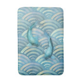 Blue Carp Koi Fish Badmat (Voorkant Verticaal)