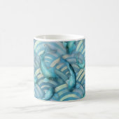 Blue Carp Koi Fish Pattern Koffiemok (Center)