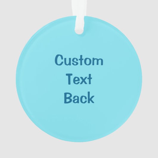 Blue cartoon auto ornament (achterkant)