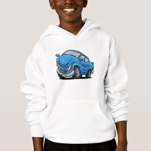 Blue Cartoon Car (Voorkant)