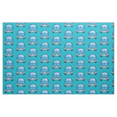 Blue Cartoon Car Pattern Stof (Fat Quarter)