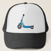 Blue Cartoon Kick/Push Scooter Trucker Pet (Voorkant)