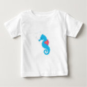 Blue Cartoon Seahorse (Voorkant)