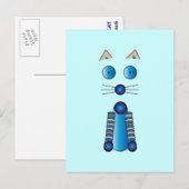 Blue CAT Briefkaart (Voorkant / Achterkant)