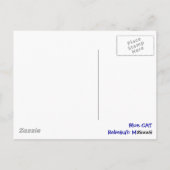 Blue CAT Briefkaart (Achterkant)