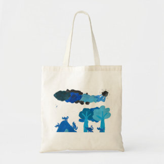 Blue Cat City Tote Bag