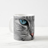 Blue Cat Eyes Coffee Mag Koffiemok (Voorkant links)