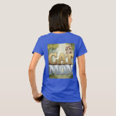 Blue Cat Mom T-shirt (Achterkant volledig)
