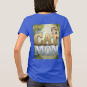 Blue Cat Mom T-shirt (Achterkant)