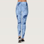 Blue Cat Paris Pattern Leggings (Achterkant)