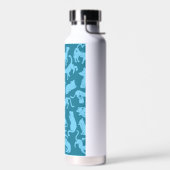 Blue Cat Pattern Waterfles (Links)