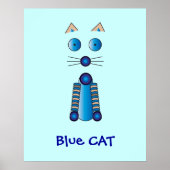 Blue CAT Poster (Voorkant)